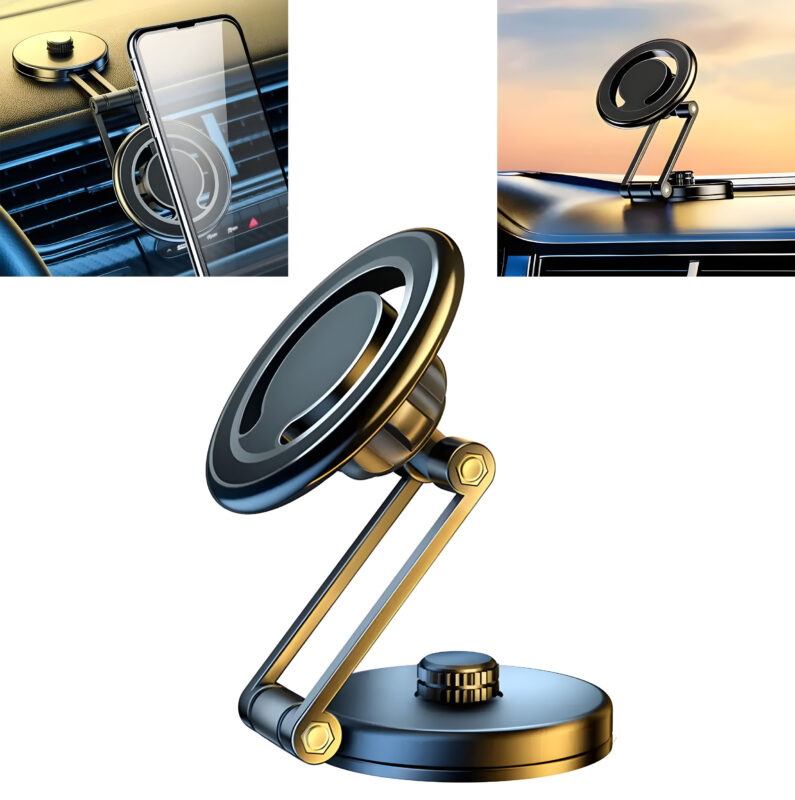 Magnetic Car Phone Holder Designed for Magsafe Compatible With Iphone 15/14/13/12, Pro And Pro Max And Most Other Mobiles Like Samsung etc.